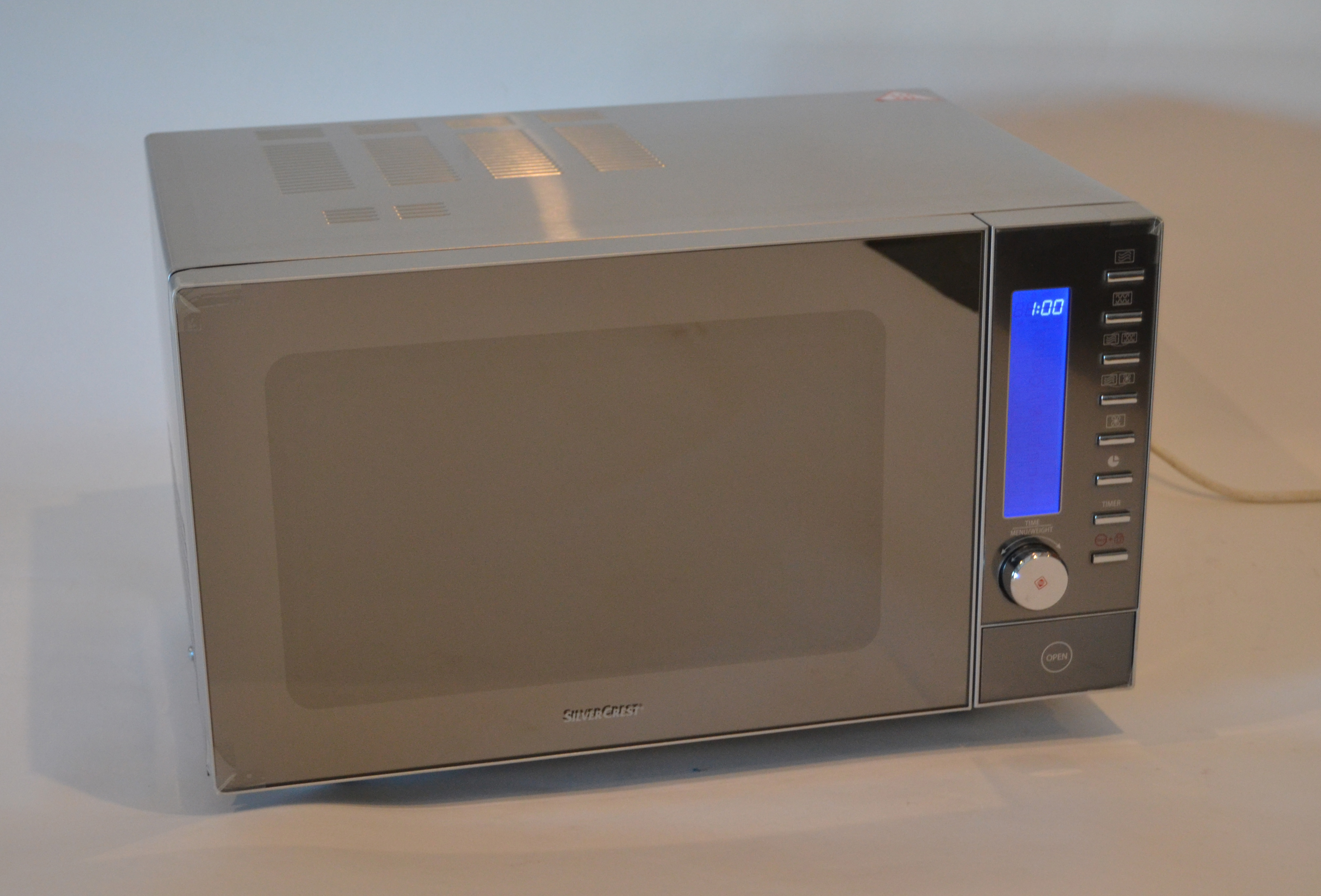 Silvercrest Stainless steel Microwave 10 Automatic programmes 25 Litre mit